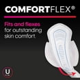 thumbnail image 4 of U by Kotex CleanWear Ultra Thin Feminine Pads with Wings, Heavy, 28 Count, 4 of 9
