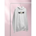 thumbnail image 3 of Wow Daisy Banner. Hoodie Women -Image by Shutterstock, Female Small, 3 of 4