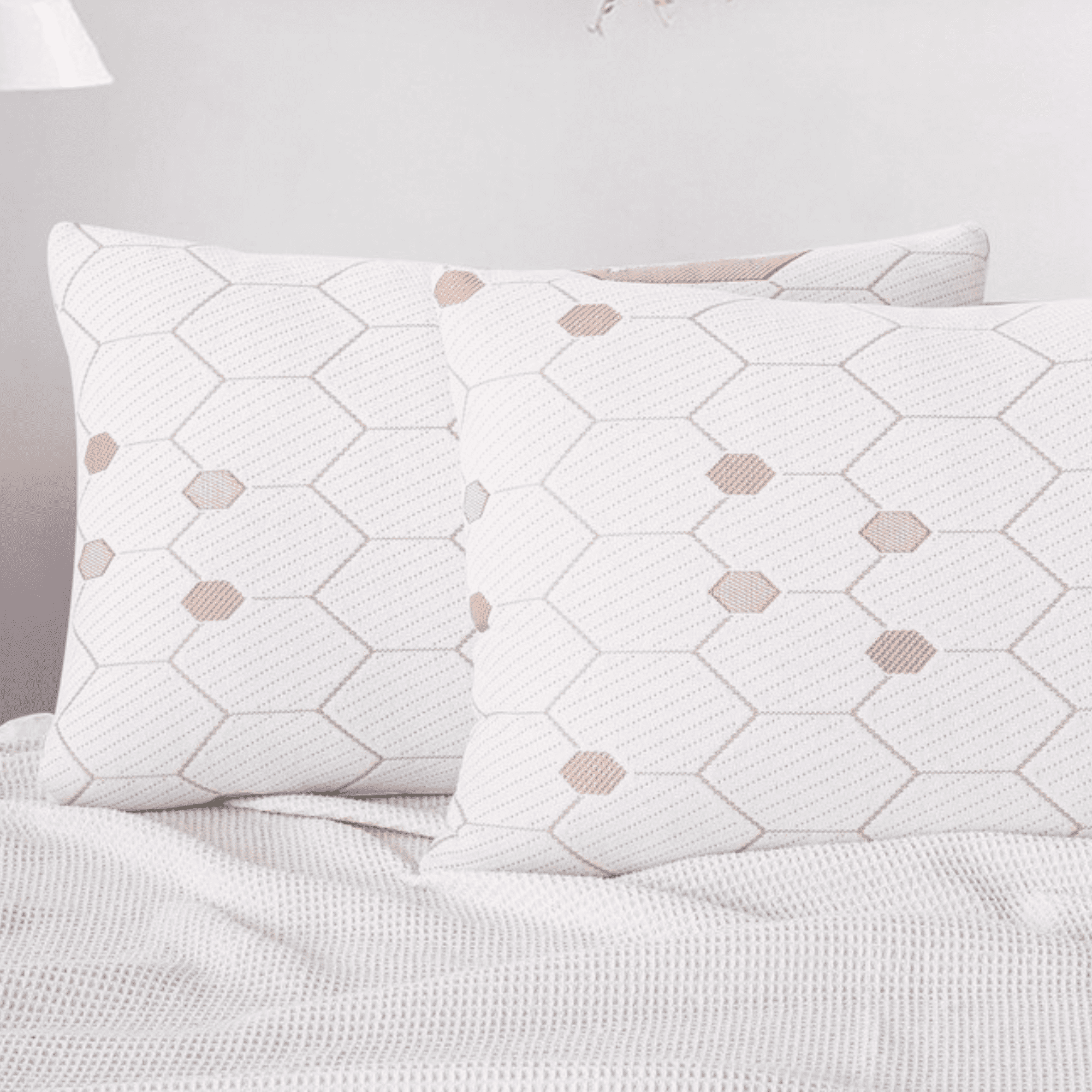 Memory Foam Pillow Queen Copper Infused - Cooling, Breathable, and Stress-Reducing Bed Pillow for Side Back Stomach Sleepers - Long Lasting - Queen Size