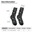 thumbnail image 4 of Goofa Golf Bags And Balls Printed Men's Crew Socks, Soft Durable Breathable Moisture-Wicking with Odor Control Cotton socks, 4 of 9