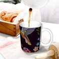 thumbnail image 3 of Yiaed Humming Bird Print Ceramics Coffee,Large Handle Design,Extra Large Tea and Coffee Cup for Office and Home Mugs, 3 of 6