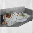 thumbnail image 6 of Avocado Soft Flannel Fleece Throw Blanket, Valentines Day Themed Cartoon Avocado Couple in Love with Graphic Heart Shapes, Cozy Plush for Indoor and Outdoor Use, 50" x 60", Multicolor, by Ambesonne, 6 of 6