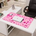 thumbnail image 3 of Long Mouse Pads for Desk,Pink Breast Cancer Desk Mats on Top Of Desks, Desk Mouse Pad Extra Large with 3mm Non-Slip Base and Stitched Edge for Gaming,Office,Work,Home 31.5x15.7in, 3 of 5