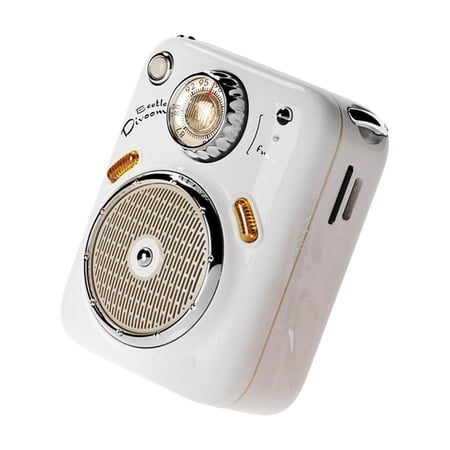 Mini Bluetooth Speaker With FM Radio Cute Portable Outdoor Wireless Speaker Long Battery Life Support TF Card