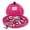 Pink, variant on Lay-n-Go COSMO Deluxe 22" Lay Flat Travel Cosmetic Makeup Bag, Drawstring Toiletry Organizer for Accessories, Essentials, Brushes - Paisley