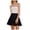 Black, variant on Tqcoqu Women's Basic Versatile Stretchy Flared Casual Mini Skater Skirt,Wine,Women's S-XXL
