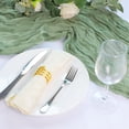 thumbnail image 6 of Cheesecloth Table Runner, 13Ft Sage Green Long Cheese Cloth Boho Gauze Table Runner for Wedding Bridal Baby Shower Birthday Holiday Party Sheer Table Decorations,1 Pcs, 6 of 7