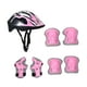 thumbnail image 3 of Conjunto de casco de bicicleta para niños, casco de patinaje, cómodo y ligero, con coderas. Rosa, 3 of 8