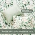 thumbnail image 5 of Regency Heights King Botanical Quilt Set, 3-Piece Reversible Floral Summer Quilt Coverlet Bedding Set, Green Quilted Bedspread with Shams for All Season, 5 of 11