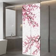 thumbnail image 3 of Cherry Flower Window Privacy Film, Spring Blossoms Pink Floral Branches Static Cling UV Sun Blocking Heat Control Window Tint Day and Night, Non-Adhesive One Way Windows Privacy Cover 23.6''x59'', 3 of 7