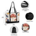 thumbnail image 2 of FORMRS Canvas Laptop Tote Bag for Women with 15.6" Computer Compartments Shoulder Handbag, White Mushroom, 2 of 7