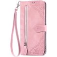 thumbnail image 1 of Monwutong Zipper Storage Design Wallet Case for Samsung Galaxy A03S, Skin Friendly Feel Leather Case with Magnetic, 1 of 5