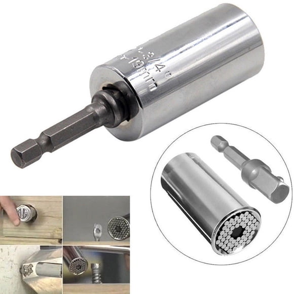 7-19mm Gator Grip Universal Socket Wrench Power Drill Adapter Nut Bolt Tool New Arrival Hot Hand Tools Universal Socket dropship