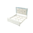 thumbnail image 4 of Laguna Modern Style Queen 4 PC Bedroom set made with Wood in White, 4 of 12
