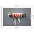 thumbnail image 5 of Art.com Empty Roll Of Toilet Paper With The Phrase Plan B, Concept For Alternative Planning Art Print by Flynt, White Frame Wall Art, 44" x 32", 5 of 5
