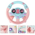 thumbnail image 5 of Fake Steering Wheel Simulation Steering Wheel Toy Educational Toy (Pink), 5 of 10