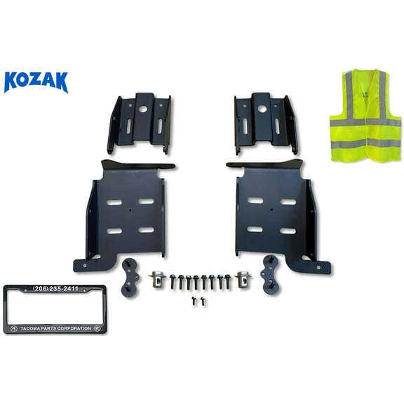 KOZAK Compatible with Volvo VNL 2018 Mounting Brackets SET Fits Plastic Bumper