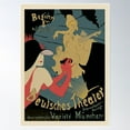 thumbnail image 2 of Vintage Deutsches Theater Poster Poster Wall Art, Modern Wall Decor For Living Room Bedroom, 12x18 UNFRAMED, 2 of 3