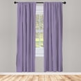 thumbnail image 3 of Ambesonne Geometric Curtains, Winter Inspirations, Pair of 28"x84", Lavender Black White, 3 of 5