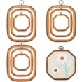 thumbnail image 1 of Marco de aro para bordar, madera de imitación de Quinclay, 9 unidades, para manualidades, 1 of 6