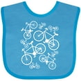 thumbnail image 3 of Inktastic White Big/small Bikes Boys or Girls Baby Bib, 3 of 4
