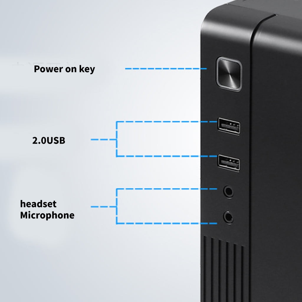 MX02 Mini PC Chassis Mini ITX Chassis HTPC PC Case Support 2.5in Solid Disk Enhances Heat Dissipation and Space Saving