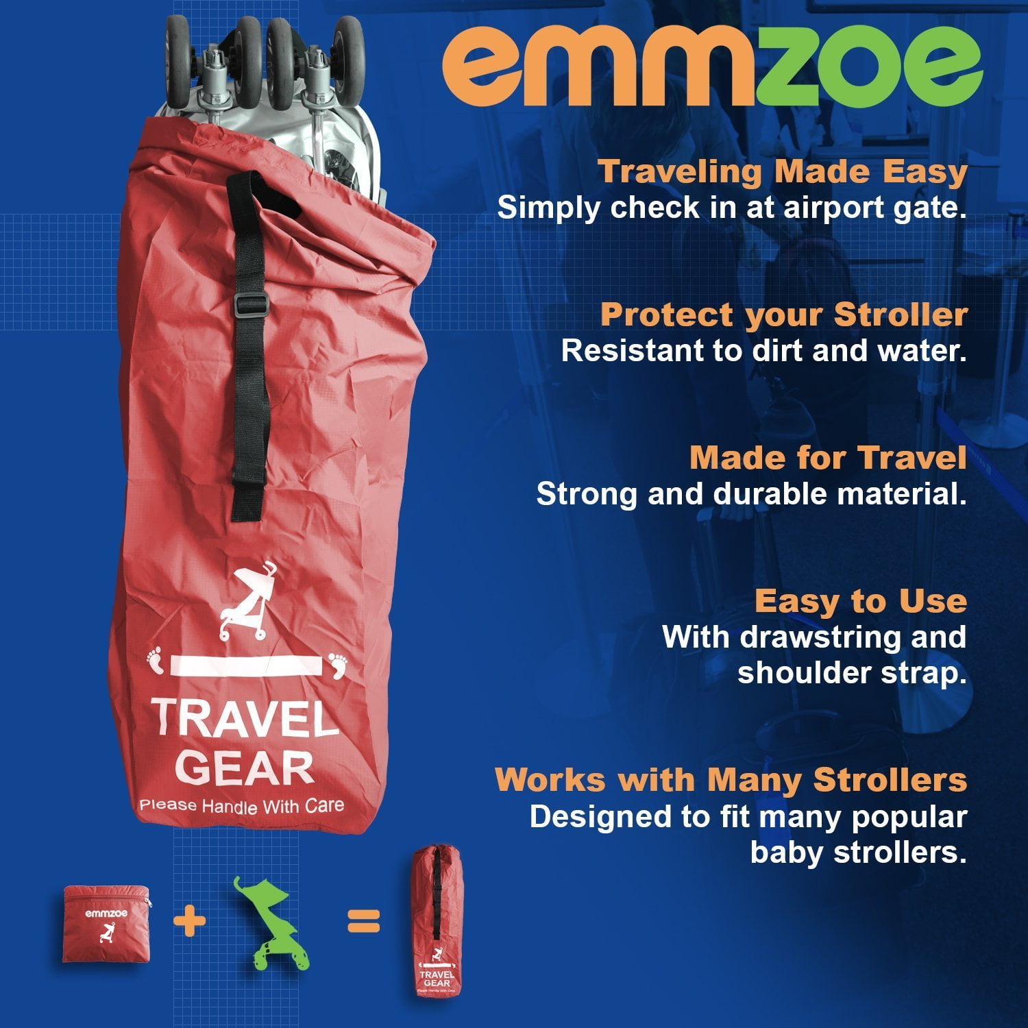 Emmzoe hot sale stroller bag