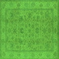 thumbnail image 1 of Ahgly Company Indoor Square Oriental Green Traditional Area Rugs, 6' Square, 1 of 4