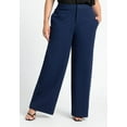 thumbnail image 2 of ELOQUII Women's Plus Size Petite The Ultimate Stretch Wide Leg Work Pant, 2 of 6