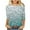Multicolor#4, variant on Womens Sparkly Sequin Printed Tops 3/4 Sleeve Sparkly Glitter T-shirt Crewneck Dressy Tops for Party Night Multicolor M