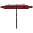 thumbnail image 3 of Patiojoy Parasol de Patio Double Face de 15 Pi, Parasol de Marché Extra-Grand pour l'Extérieur, Vin, 3 of 7