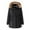 Black coat for women, variant on Usmixi 2023 Parka Jacket for Women Parka Coats for Women Warm Thickened Outdoor Puffer Cotton Overcoat Loose Drawstring Waist Casual Solid Plush Hooded Outwear Winter Parka Jacket