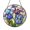Acrylic 3.5 Inch, variant on Blue Iris Window Suncatcher, Stained Glass Inspired Hanging Ornament for Flower Lovers and Nature Homes