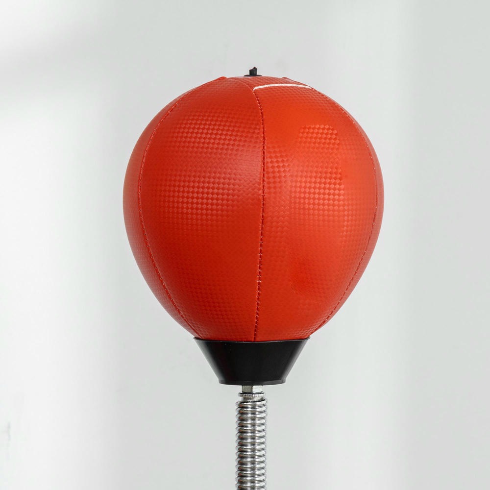 Barara King Punching Bag, 4.6'-6.7' Boxing Bag for Training Equipment, Red