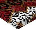 thumbnail image 2 of Ambesonne African Fitted Sheet, Wildlife Animal Skin, Twin Size, Brown and Red, 2 of 3