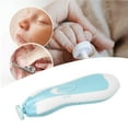 thumbnail image 2 of BIMZUC 6-in-1 Electric Baby Nail Trimmer Kit Safe Infant Nail File with LED Light Whisper Quiet Motor 6 Grinding Heads Portable Manicure Pedicure Set for Newborn Toddler Adult Blue, 2 of 9