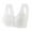 White, variant on TEVEQ Front Closure Bras for Older Women Front Snap Closure Padded Bra for Older Senior Women, No Underwire Full Coverage Comfortable Bra Everyday Seamless Bras High Support Bras for Women Adjustable