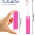 thumbnail image 3 of Travel Toothbrush 4Pcs Travel Toothbrush Set Mini Toothbrushes Soft Portable Toothbrushes Travels with Tooth Brush Cover Small Folding Toothbrush Individually Wrapped for Camping Home, 3 of 7