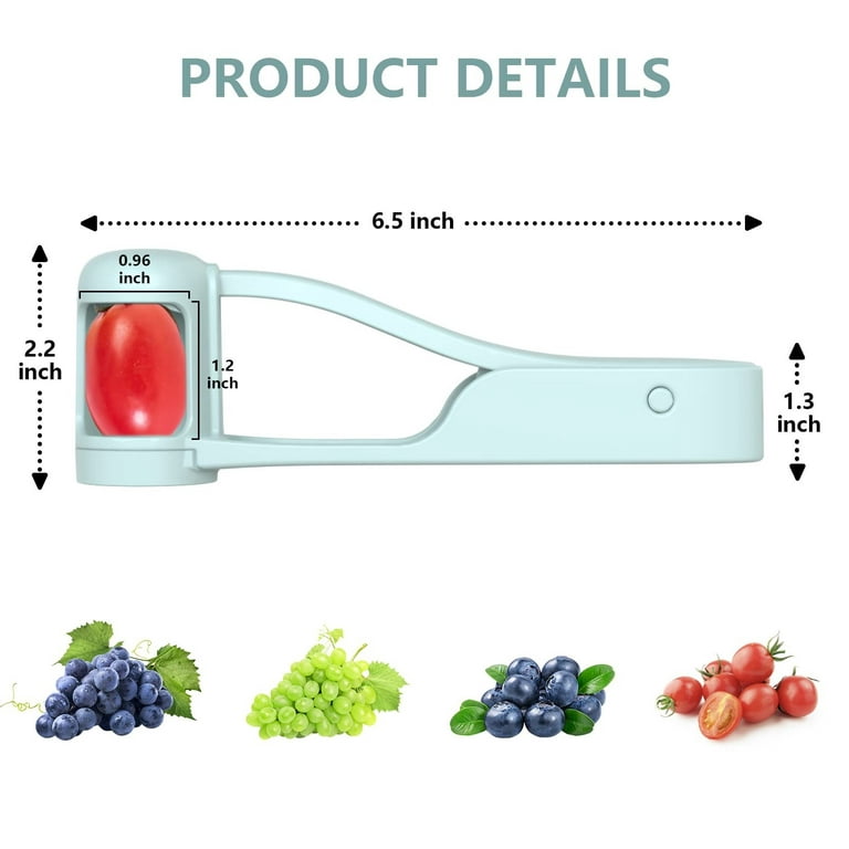 Cutting grapes in quarters, the EASY way with this grape cutter