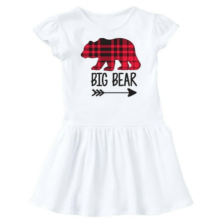 

Inktastic Plaid Big Bear with Arrow Gift Baby Girl Dress