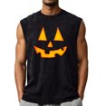 thumbnail image 2 of Halloween Shirts for Men Tank Top Shirts Mens Muscle Sleeveless Halloween Pumpkin Acid Wash Tank Top Gym Workout Shirt, 2 of 4