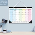 thumbnail image 5 of opvise Calendar 2024-2025 Multifunctional English Calendar Beautiful Durable 365 Day Countdown Desktop Calendar Multicolor A, 5 of 8