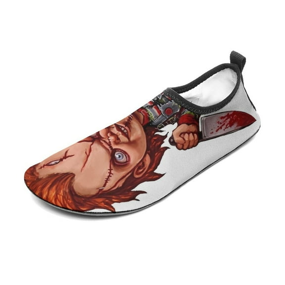 Chucky Water Shoes Beach Swim Barefoot Quick Dry Aqua Socks, Non-Slip Sporty Water Shoes for Men Women 3/4women