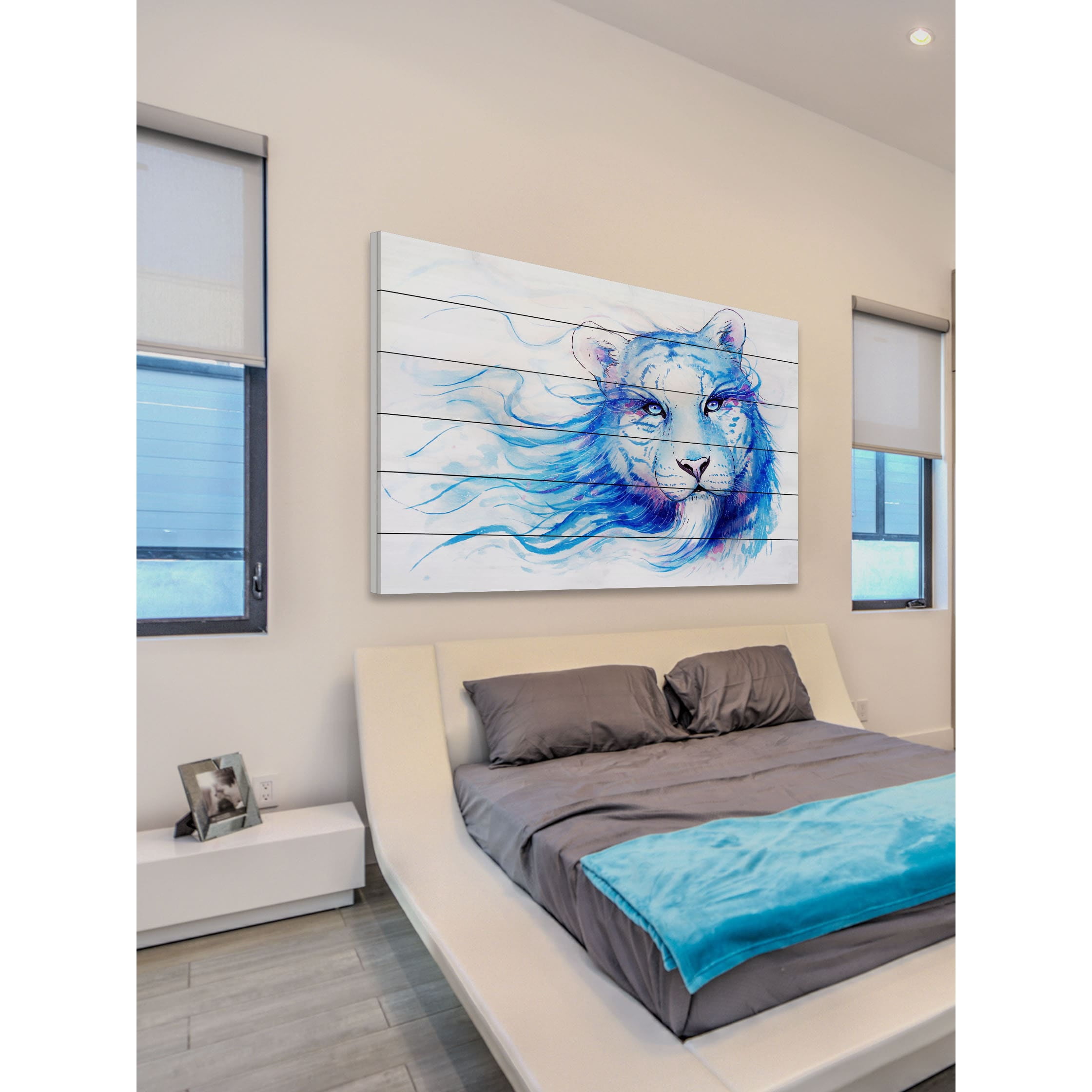 Marmont Hill "Winter" Painting Print on White Wood