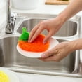 thumbnail image 4 of Fruit Shape Dish Scrubbers Colorful Non-Scratch Dish Scrubber Multi-use Non-Scratch Net Cloth Scrubber Sponge No Odor Kitchen Net Cloths for Washing Cookware, 4 of 7