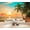 Gold, variant on Wallpaper Beach Sunset Nature Ocean Waves Foamy Shoreline Sandy Peel and Stick Wall Murals 69"H x 96"W Removable PVC Wall Paper Self-Adhesive Wall Paintings Art Decor for Bedroom Living Room