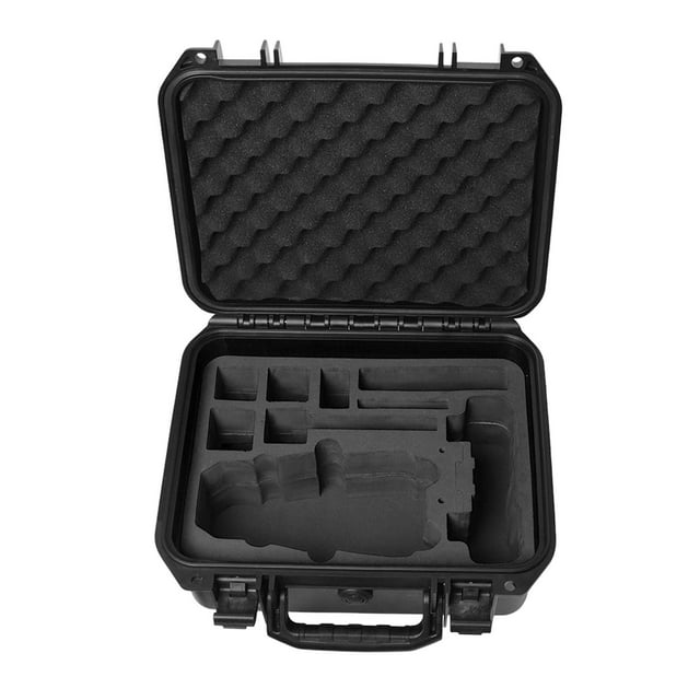 Estuche de almacenamiento Hrd Shell, resistente al agua y a los golpes, con protección compresiva forro negro