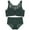 Green#171, variant on LIIPEE Women Bras Solid Color Plus Size Lace Trim Full Coverage Underwire Bralette Seamless Push Up Bralette Bra With Briefs Woman Breathable Holiday Party Photoshoot Bras,Green,32