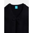 thumbnail image 2 of Wonder Nation Girls Bow Front Cardigan with Long Sleeves, Sizes 4-18 & Plus, 2 of 3