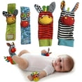 thumbnail image 3 of YIFAEUX Baby Rattles Socks Wrist Toys High Contrast Baby Toys Black And White Baby Toys Brain Development Infant Toys Shower Gifts for Newborn Boys Girls, 3 of 7